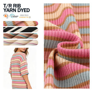 Tela Teñida con Hilo TR Texturizado 2x2 de Primera Calidad, Gruesa y Personalizada, para Vestidos - Product Image 1