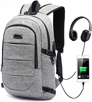 Mochila antirrobo con Panel trasero de flujo de aire para ordenador, morral de uso diario