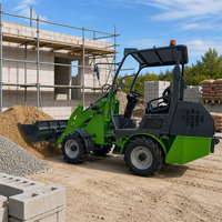 ORPHEST LT15EV Caricatore Compatto Elettrico con Ruote 0,45m |   Mini Caricatore a Batteria con Potenza di 13KW e Capacità di 2450kg per Edilizia e Agricoltura