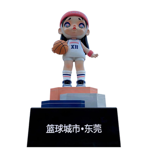 K251 Figurine en résine de basket-ball Love Baby Girl Décoration publique personnalisée Statue d'<span class=keywords><strong>anime</strong></span> de jardin Décoration d'art - Product Image 5