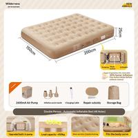 Matelas Gonflable Moderne Épaissi Léger Taille Queen avec Pompe à Batterie Intégrée pour Maison et Camping en Extérieur