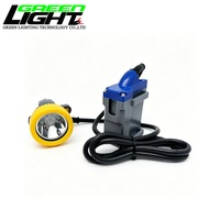 Lampada da Miniera Ricaricabile a LED 15000Lux con Cavo, Torcia Frontale per Minatori IP68, Luce per Elmetto 7800mAh