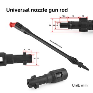 Pistolet de lavage haute pression électrique Kaikarai K2k3k4k5k6k7 avec lance rotative, tuyau de 5/10m et batterie 8000mAh - Product Image 2