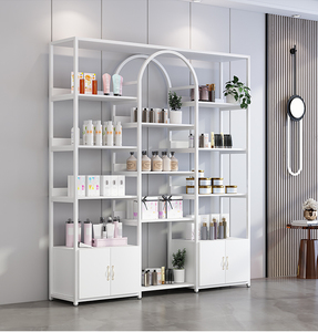 Siêu thị Kệ hiển thị đứng bán lẻ mỹ phẩm bằng gỗ Tường Mỹ phẩm Kệ Sản phẩm làm đẹp cửa hàng Kệ hiển thị - Product Image 4