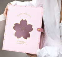 Kotak hadiah Hari Valentine anak perempuan, kotak kemasan hadiah ulang tahun kosong hati besar gaya buku