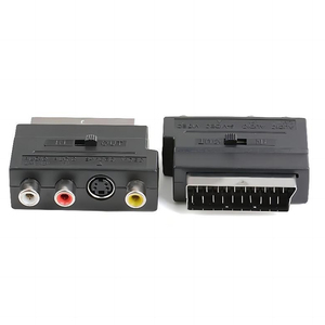 Adattatore AV D1482 da SCART a 3 RCA femmina, a forma di D, in materiale ABS - Product Image 2