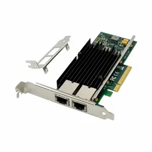 PCIe X8 दोहरी RJ45 ईथरनेट एनआईसी इंटेल X540 X540-T2 लैन सर्वर 10GB 10G नेटवर्क कार्ड