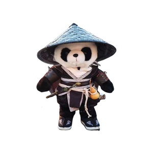 Peluche <span class=keywords><strong>Panda</strong></span> Artes Martiales, Tenue de Cowboy Western, Poupée Kung Fu Chinoise, Cadeau Créatif à thème Halloween - Product Image 4