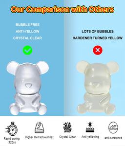 Resina UV de Baja Viscosidad, Transparente, Ultravioleta, de Curado Rápido en 1 Minuto, Pegamento de Resina Epoxi para Manualidades, Joyería y Arte - Product Image 3