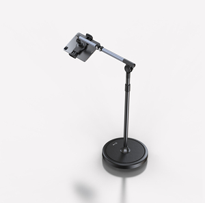 Support de sol pour tablette robuste, étanche et flexible, avec rotation à 360°, hauteur réglable et base à roulettes, pour la maison et <span class=keywords><strong>le</strong></span> lit - Product Image 6