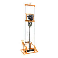 Foreuse multifonctionnelle portable pour puits d'eau, 100 m de profondeur, 7,5 CV, à essence, contrôlée par PLC, avec pompe à engrenages