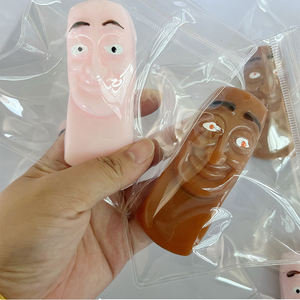 Wholesale Kawaii Viral Stick Person TPR Squishy Toy Soft Sticky Decompression <b>Squeeze</b> Toy for Kids - Product Image 1