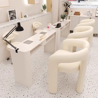 Table de Manucure Simple Design Spa Turquoise Avec Rangement Verte OEM ODM Vente Directe d'Usine