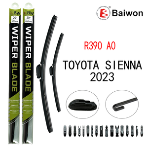 Escobillas Limpiaparabrisas Delanteras de Caucho Natural para Toyota <span class=keywords><strong>Sienna</strong></span> <span class=keywords><strong>2023</strong></span>, <span class=keywords><strong>Precio</strong></span> de Fábrica al por Mayor, Personalizadas - Product Image 1
