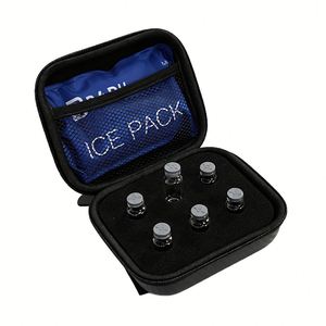 Estuche de transporte de insulina para diabéticos de 6 ranuras, superventas 2026, con soporte para viales de 3 ml, protector de almacenamiento, bolsa de hielo, para viaje, de EVA, impermeable, para péptidos - Product Image 1