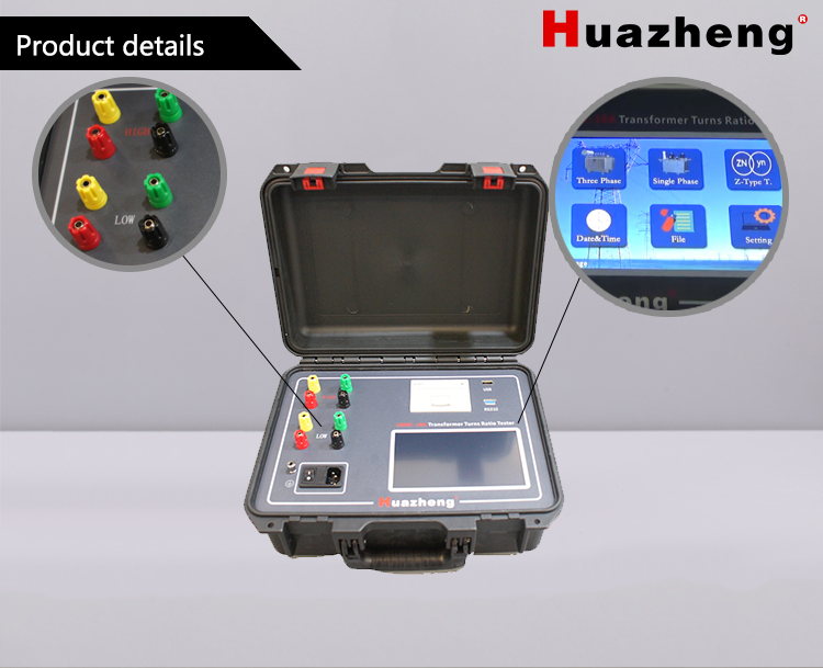 Huazheng Biến Áp Điện Tỷ Lệ Lần Lượt Meter TTR Thiết Bị Kiểm Tra 3 Pha Biến Áp Lần Lượt Tỷ Lệ Tester