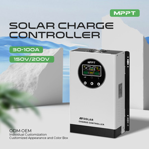 شاشة ذكية MPPT شمسية 30 أمبير-120 أمبير شاشة <span class=keywords><strong>LCD</strong></span> 12 فولت/24 فولت/48 فولت PV Volta V RS485 منفذ في الوقت الحقيقي وليس <span class=keywords><strong>PWM</strong></span> - Product Image 4