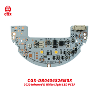 Placa PCBA LED Bicolor CGX CGX-DB0404S26M08, ODM OEM, Módulo de Luz de Relleno LED Blanco IR Dual, Accesorios para CCTV, Cámara de Visión Nocturna