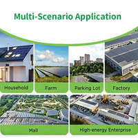 Sistem Panel Surya Rumah Tangga 440W-770W dengan Panel Surya 450W IP67 BIPV N-Type Mono PERC Half Cell 550W Tipe HJT