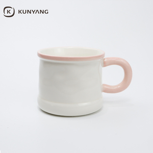 Tasses à café en céramique de porcelaine émaillée couleur minimaliste, compatibles lave-vaisselle et micro-ondes, pour la maison, vente en gros - Product Image 3