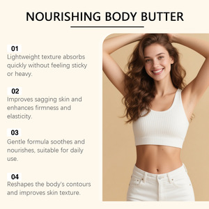 Lotion hydratante pour le corps au beurre de karité, soin quotidien pour peaux sèches, confortable et délicate. - Product Image 4