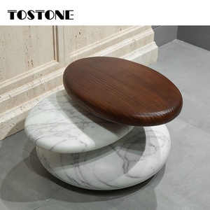 Chaise décorative Tostone en marbre naturel moderne, sculpture en <span class=keywords><strong>pierre</strong></span> massif pour sièges d'exception dans les hôtels de luxe, les villas et les atriums - Product Image 2