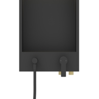 Panneau de douche intégré et système de niche avec éclairage LED, design étanche en acier inoxydable 304, jet de pluie, design moderne