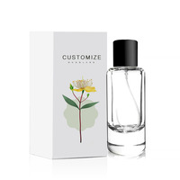 Fabricant unique de flacons de parfum OEM Flacon de parfum rond vide de luxe de 30ml 50ml 100ml avec boîte