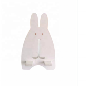 SIGH-soporte de madera con forma de conejo blanco para teléfono móvil, soporte de escritorio para todo tipo de teléfonos móviles, calidad - Product Image 1