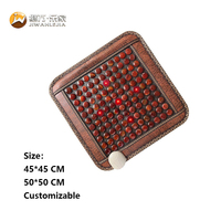 Coussin chauffant électrique Jiwan Lejia en pierre de jade à photons LED, tapis de massage thermique pour salle Zen