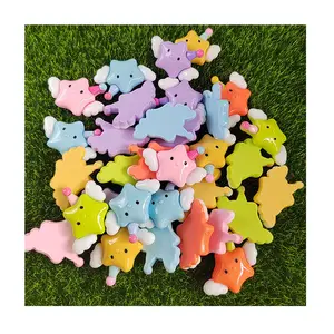 New Popular Kawaii Cartoon Angel Star Flatback Resin Cabochons Lovely Mini Star With Wings For Scrapbooking Jewelry Making DIY