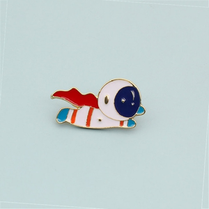 Nuevas Ideas, Pin de Solapa Magnético Redondo 3D con Diseño de Astronauta Interestelar, Personalizado, Estilo Anime - Product Image 1