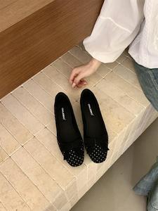 Chaussures plates souples pour femmes, ballerines, mocassins souples à enfiler, chaussures décontractées <span class=keywords><strong>Tabi</strong></span> Ninja, chaussures pour femmes avec nœud papillon - Product Image 6