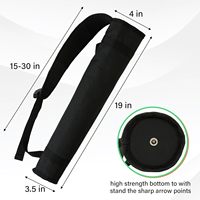 Sacoche de tir à l'arc - Porte-flèches réglable pour le dos et la hanche, compatible avec les arcs compound et recurve, avec bandoulière, pour la chasse et l'entraînement au tir sur cible