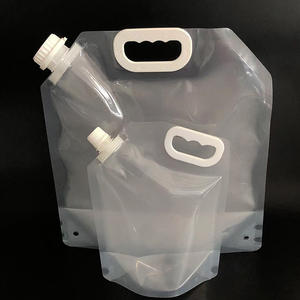 Food Grade 5L Bottom Transparent PE <b>Plastic</b> <b>Packaging</b> Stand Pouch Leak Proof Bag Spout Pouch for Mineral Water Juice Vodka Beer - Product Image 5