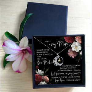 Star Moon <strong>Necklace</strong> <strong>for</strong> Mom Gifts <strong>Necklace</strong> <strong>for</strong> Mom Daughter <strong>Sister</strong> Silver Color <strong>Necklace</strong> - Product Image 2