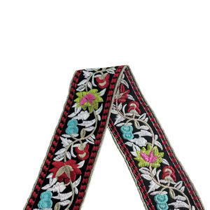 Tettuccia ricamata su misura nastro floreale indiano ricamo <span class=keywords><strong>per</strong></span> artigianato <span class=keywords><strong>abbigliamento</strong></span> biancheria da letto tende tovaglia ricamo pizzo - Product Image 5