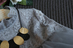 Vestido de Fiesta Elegante con Estampado de Tul para Niñas, Nuevo Modelo 2017, Fabricantes de Ropa Infantil - Product Image 3