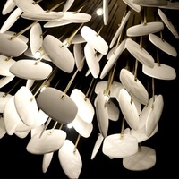 Lustre de luxe en albâtre pour salle modèle Salon Maison privée Villa Duplex Bâtiment-Personnalité créative à suspendre