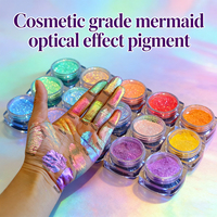 Jinrunli Multichrome Pigment Make-up Premium Multichrome Lidschattenpigment für Kosmetik, Loses Hypershift Glitzerpigmentpulver