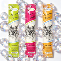 Barres crémeuses pour chats les plus vendues, friandises en bâtonnets en sachet, nourriture humide pour chats en gros, friandises pour chats, collations préférées