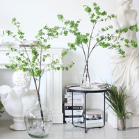 Branche de verdure artificielle suspendue, tige de feuilles vertes artificielles, branche de Schefflera pour la décoration de la maison, des mariages, des vases et des arrangements floraux