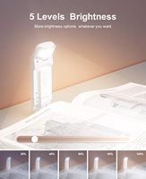 Portable LED livre veilleuse pliable Mini lampe de lecture avec USB Rechargeable Clip signet Dimmable école lampe de lecture