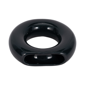 Vaso in ceramica a forma di ciambella, nero, decorazione moderna per soggiorno, camera da letto, ufficio, design d'interni per la casa - Product Image 6