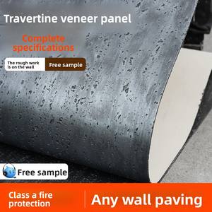 Panneaux muraux extérieurs en pierre poreuse blanche romaine douce, <span class=keywords><strong>imitation</strong></span> argile, ignifuges, ultra-fins, flexibles - Product Image 2