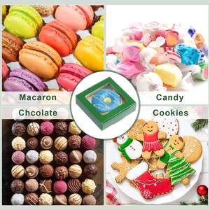 Cajas de Papel Kraft Verde Oscuro con Ventana <span class=keywords><strong>para</strong></span> Dulces, Cajas Pequeñas <span class=keywords><strong>para</strong></span> Regalos, Porta Jabones, Mini Cajas <span class=keywords><strong>para</strong></span> Regalos <span class=keywords><strong>para</strong></span> Panadería y Chocolate - Product Image 6