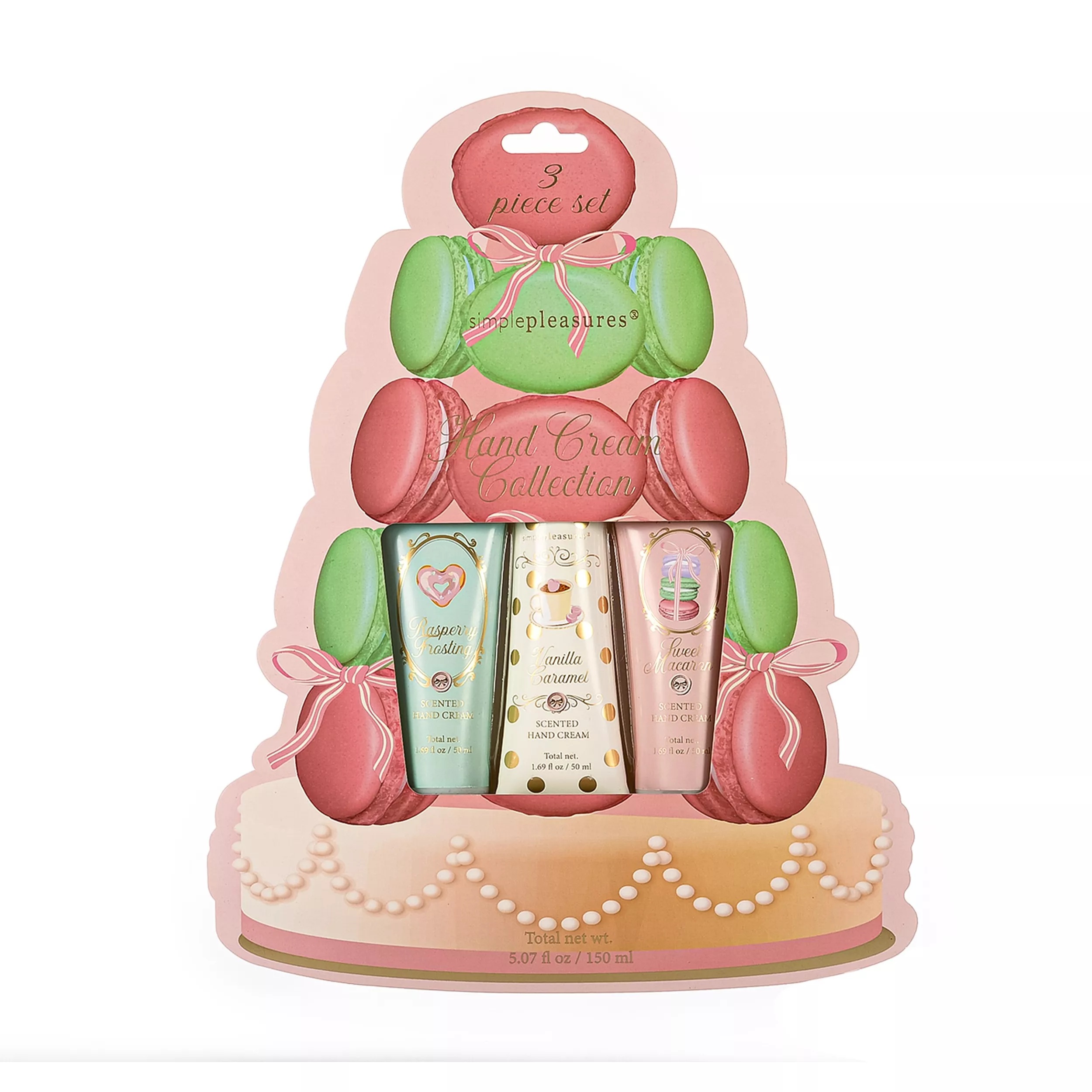 Raspberry Frosting/Vanilla Caramel/Sweet Macaron