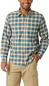 2023 Hot Plaid Colors Essentials <strong>Men's</strong> Long Sleeve Cotton Polyester Spandex OEM ODM Support Flannel Shirt - Product Image 3