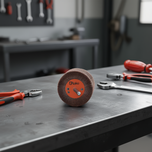 Roue à lamelles abrasive TTAKE 30x15 mm, grain 60, tige de 6 mm, en forme de coupelle, pour ébavurage - Product Image 3