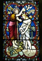 Panel Decorativo de Vidrio Artístico para Altar, Figura Retrato, Diseño Laminado Personalizado para Iglesia, Hotel, Villa, Lugar, Duradero, Moderno y Lujoso